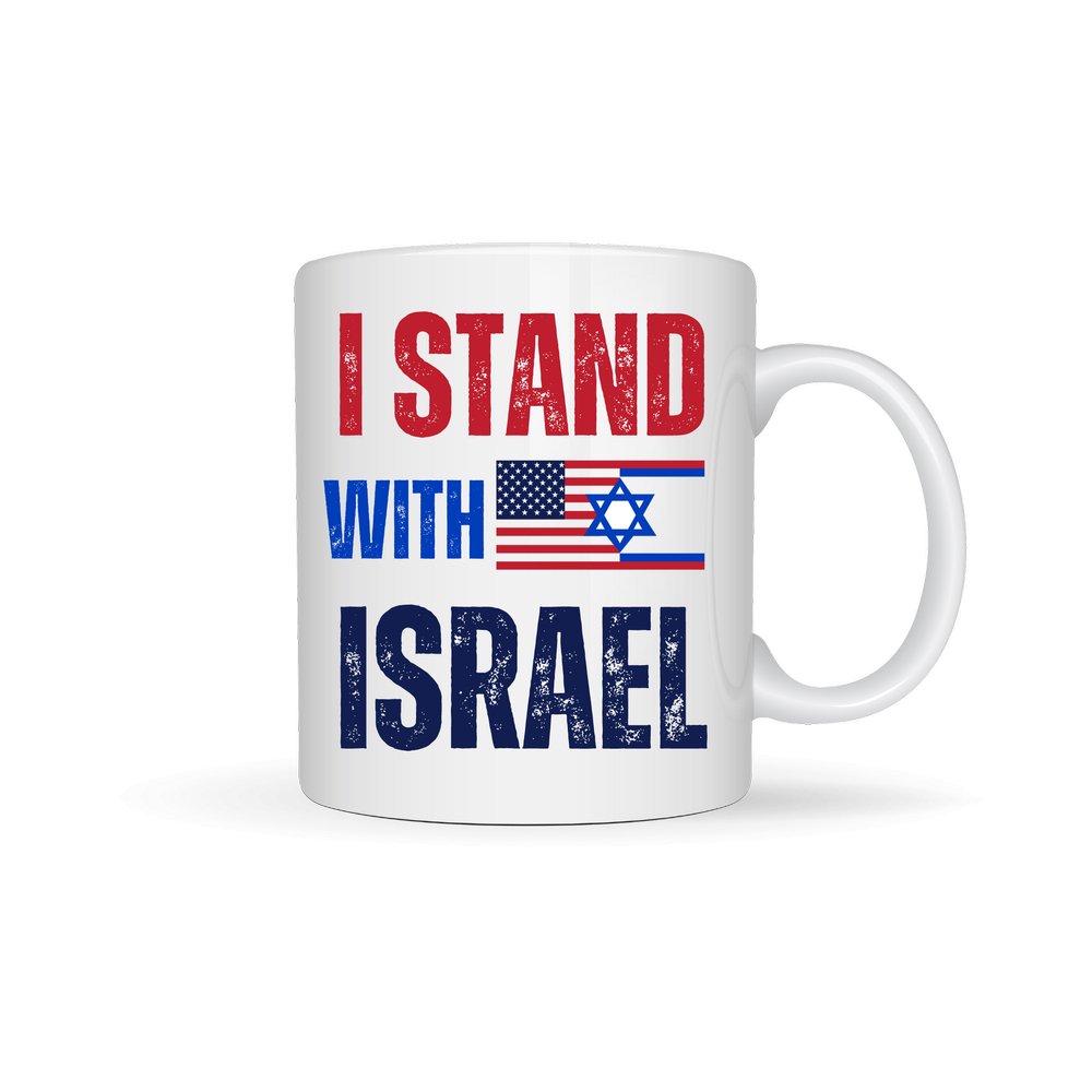 I Stand With Israel Coffee Mug - Symonds Flags