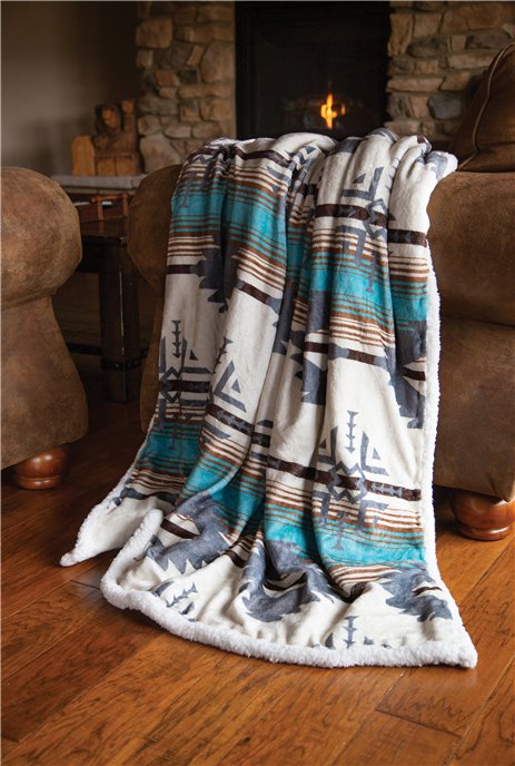 Wrangler Lone Mountain Southwestern Throw