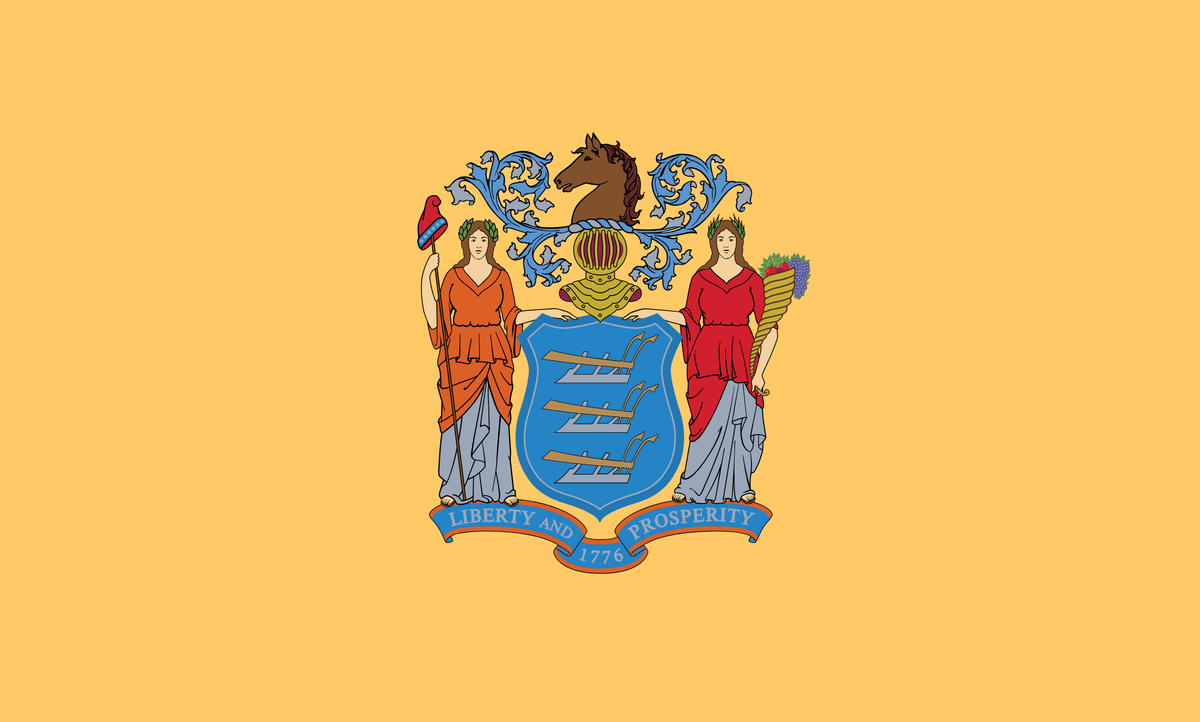 Rsym Flag New Jersey State Flag: Embracing the Garden State's Rich Heritage 3'x5 ...