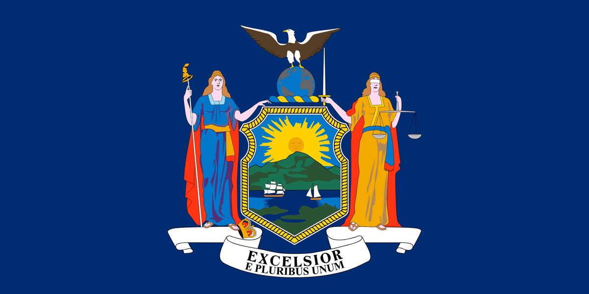 Rsym Flag New York State Flag: Embracing the Empire State's Storied Legacy 3'x5 ...