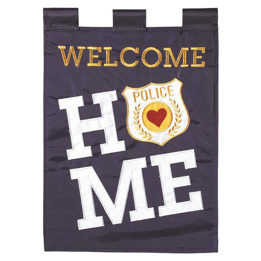 POLICE WELCOME 13x18" GF (FLAG POLICE WELCOME POLYESTER 13x18) - Symonds Flags