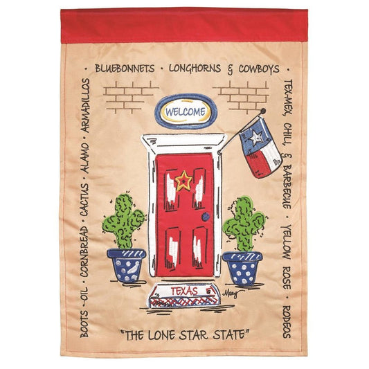 TEXAS FRONT DOOR 13x18 GF (FLAG TEXAS FRONT DOOR POLYESTER 13x18) - Symonds Flags