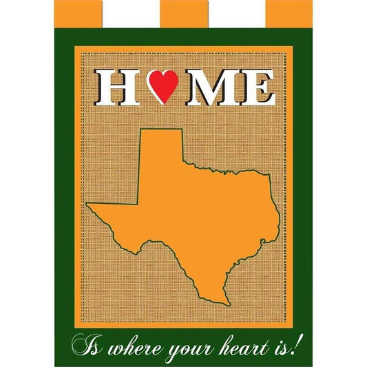 TEXAS HOME GREEN AND GOLD 13x18 GF (FLAG TEXAS HOME BLACK RED 13x18) - Symonds Flags