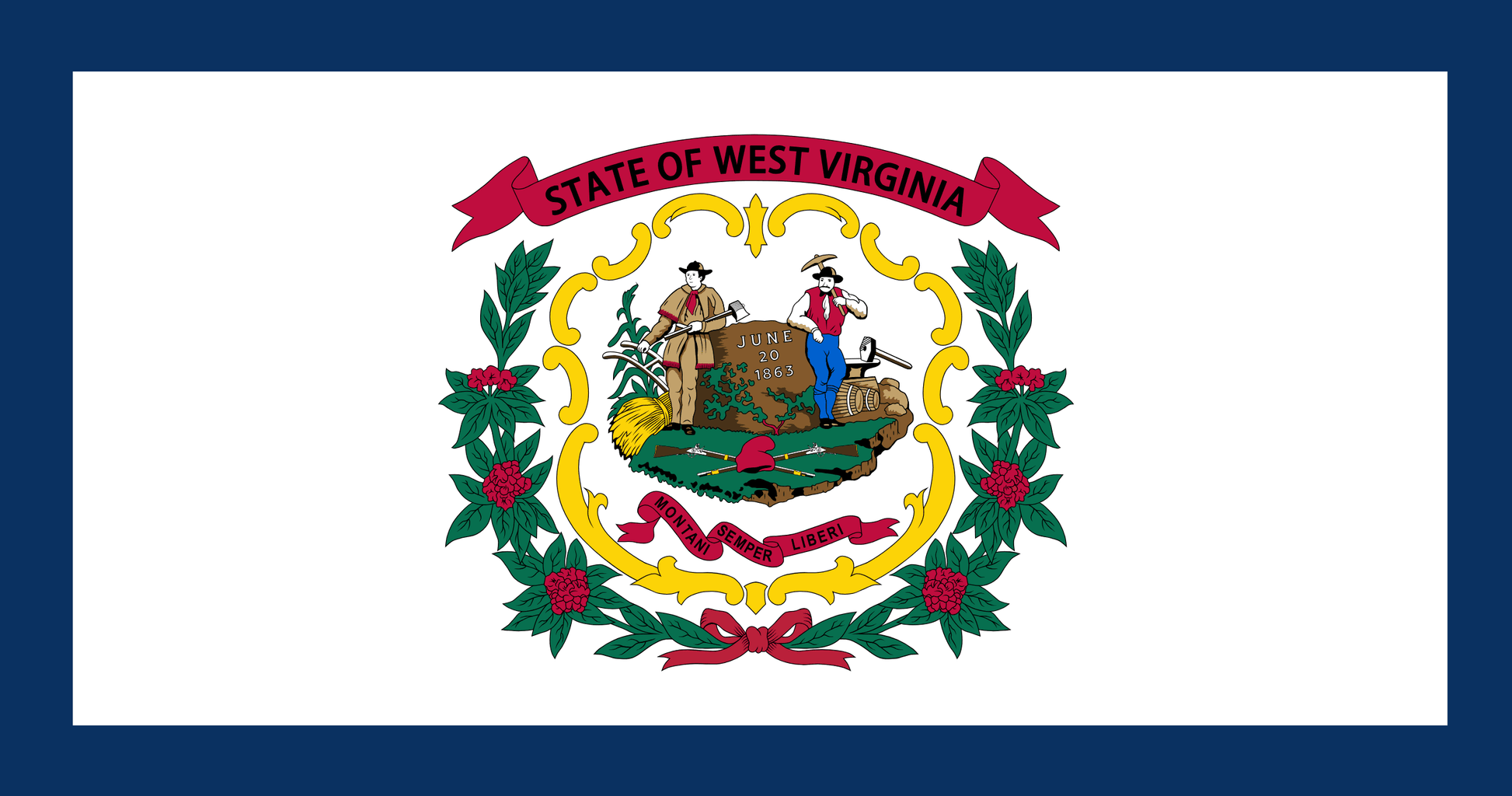 Team Sports America West Virginia Flag – 36x52 Inch Double-Sided Linen Flag For WVU Fans