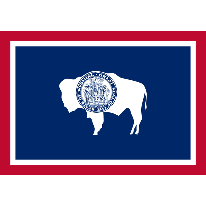 Rsym Flag Wyoming State Flag: Frontier Spirit in Every Stitch 3'x5' Flag ...